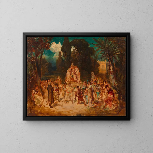 Homage to Hans Makart - Ernst Juch — framed artwork on a wall