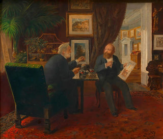 Ernst Juch - Ludwig Anzengruber zu Besuch bei Rudolf von Alt.webp