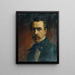Self-portrait Painting - Ernst Lafite — framed artwork on a wall