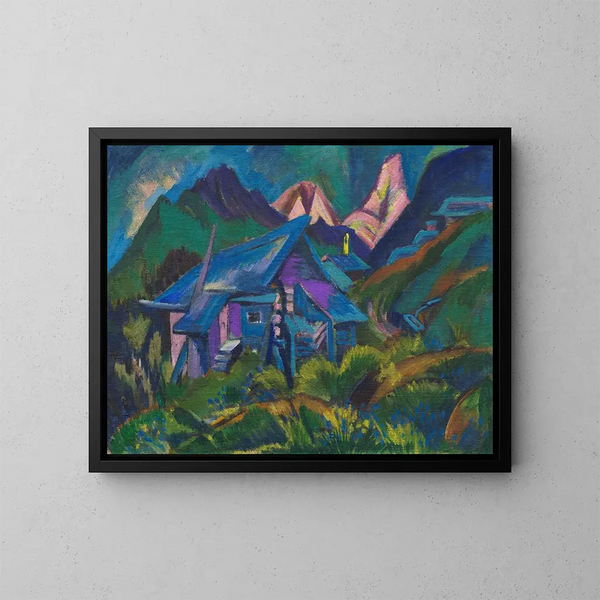 Alphtten y Tinzenhorn - Ernst Ludwig Kirchner — cuadro enmarcado en la pared