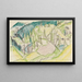 Paisaje de montaña con pinos - Ernst Ludwig Kirchner — cuadro enmarcado en la pared
