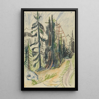 Ernst Ludwig Kirchner - Bergtannen und Weg.webp