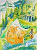 Paisaje de Davos con agricultores de montaña - Ernst Ludwig Kirchner — vista de la obra