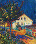 Rue du village avec des pommiers - Ernst Ludwig Kirchner — vista de la obra