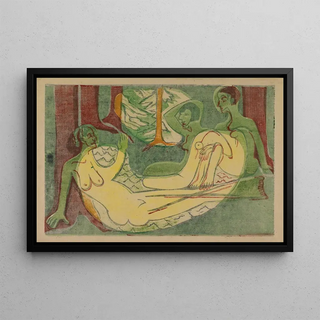 Ernst Ludwig Kirchner - Drei Akte im Walde.webp