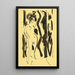 Nu femenino - Ernst Ludwig Kirchner — cuadro enmarcado en la pared