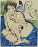 encorvado con un libro - Ernst Ludwig Kirchner — vista de la obra