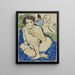 encorvado con un libro - Ernst Ludwig Kirchner — cuadro enmarcado en la pared