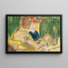 Kirchner y Dodo en el Café Dresde - Ernst Ludwig Kirchner — cuadro enmarcado en la pared