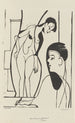 Artista y modelo - Ernst Ludwig Kirchner — vista de la obra
