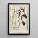 Artista y modelo - Ernst Ludwig Kirchner — cuadro enmarcado en la pared