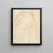 Portrait Painting - Ernst Ludwig Kirchner — framed artwork on a wall