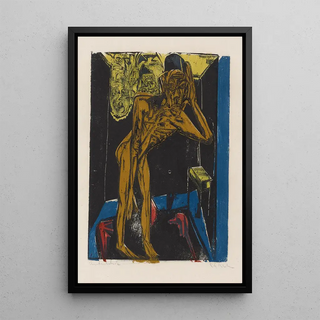 Ernst Ludwig Kirchner - Schlemihl in der Einsamkeit des Zimmers.webp