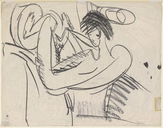 Ernst Ludwig Kirchner - Sitting female nude.webp