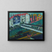 Tramway y ferrocarril - Ernst Ludwig Kirchner — cuadro enmarcado en la pared