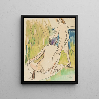 Ernst Ludwig Kirchner - Two Nudes at the SeaFehmarn.webp