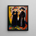 Dos mujeres - Ernst Ludwig Kirchner — cuadro enmarcado en la pared