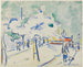 Rivage avec fleurs à Dresde - Ernst Ludwig Kirchner — artwork view
