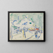Rivage avec fleurs à Dresde - Ernst Ludwig Kirchner — framed artwork on a wall