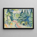 Route forestière dans le Taunus - Ernst Ludwig Kirchner — framed artwork on a wall