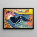 Mujer con medias negras La Gran Grete - Ernst Ludwig Kirchner — cuadro enmarcado en la pared