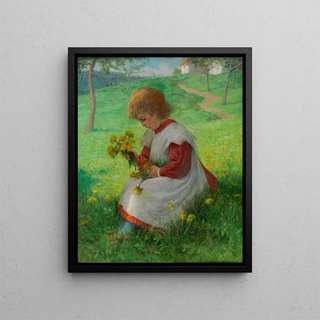 Ernst Payer - Mdchen mit Lwenzahn.webp