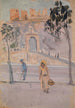 Pont d'Alcántara and Castillo de San Servando in Toledo - Ernst Schiess — artwork view