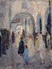 Rue à arcades dans une ville d'Afrique du Nord - Ernst Schiess — artwork view