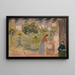 At the fountain - Ernst Schiess — framed artwork on a wall