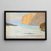 Bahía junto al mar con rocas - Ernst Schiess — cuadro enmarcado en la pared
