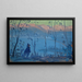 Evening Stroll over a Southern Lake - Ernst Schiess — framed artwork on a wall