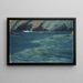 Costa escarpada y mar tranquilo - Ernst Schiess — cuadro enmarcado en la pared