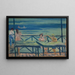 Fishermen's Inn by the Sea - Ernst Schiess — framed artwork on a wall