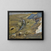 Flock of sheep on a mountain pasture - Ernst Schiess — framed artwork on a wall