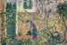 Mujer en un jardín meridional - Ernst Schiess — vista de la obra