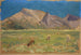 Sheep Grazing in front of Bare Hills - Ernst Schiess — artwork view