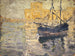 puerto con barco de vela - Ernst Schiess — vista de la obra