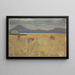 Harvest in the Balearic Islands - Ernst Schiess — framed artwork on a wall