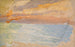 Ocean painting with sunset - Ernst Schiess — artwork view