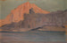 Mar y costa rocosa con castillo - Ernst Schiess — vista de la obra
