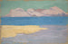 Sea arm and distant mountain range - Ernst Schiess — artwork view