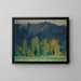 Mountain Landscape Painting - Ernst Schiess — framed artwork on a wall