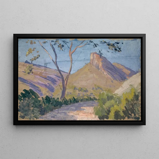 Ernst Schiess - Pfad in bergigem Tal auf Mallorca.webp