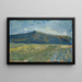 llano con montaña desnuda - Ernst Schiess — cuadro enmarcado en la pared