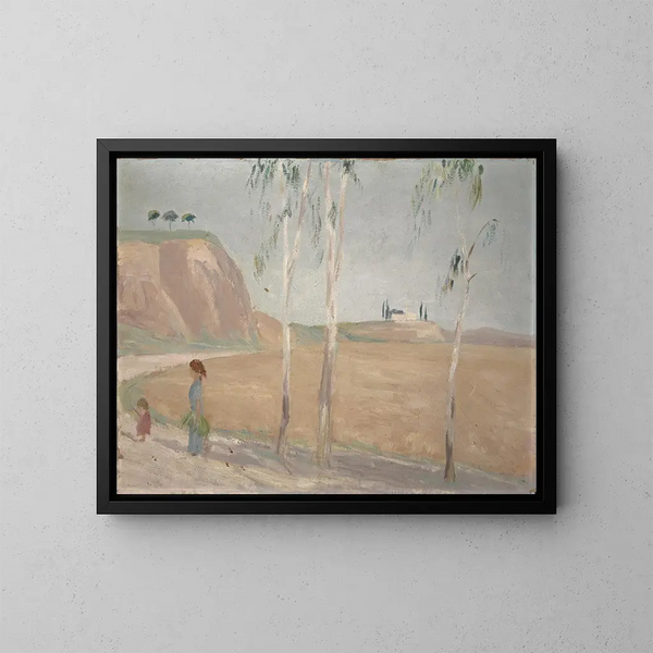 Paisaje romano - Ernst Schiess — cuadro enmarcado en la pared