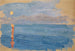 Atardecer en una bahía junto al mar - Ernst Schiess — vista de la obra