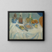 Mesa después de la comida - Ernst Schiess — cuadro enmarcado en la pared
