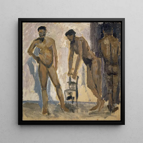 Ernst Schiess - Three Black Nude Men.webp
