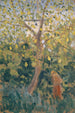 Tree with Yellowed Autumn Leaves - Ernst Schiess — artwork view