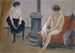 Two women at a stove - Ernst Schiess — artwork view